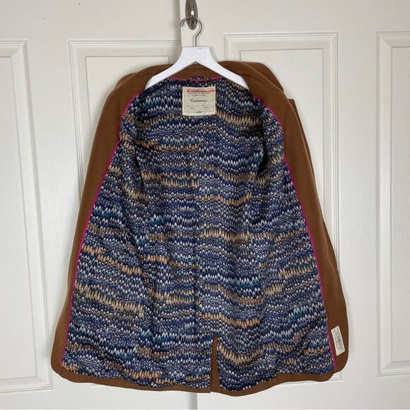 Anthropologie Cartonnier Sienna Tobacco Cocoon Wool Blend Coat Lined - Picture 5 of 10